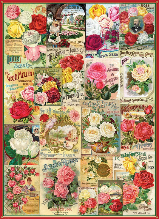 Eurographics - Roses Seed Catalogue Collection - 1000 Piece Jigsaw Puzzle