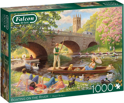 Falcon De Luxe - Boating On The River - 1000 Piece Jigsaw Puzzle