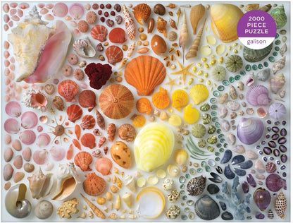 Galison - Rainbow Seashells - 2000 Piece Jigsaw Puzzle