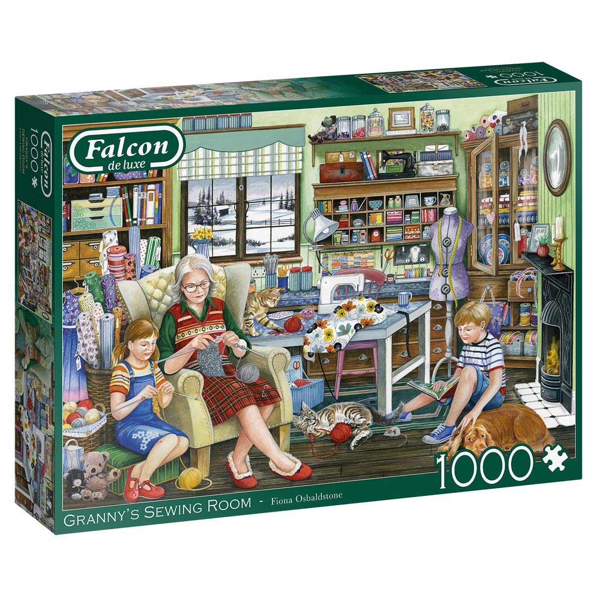 Granny's Sewing Room – 1000 Piece Jigsaw Puzzle (Falcon De Luxe)
