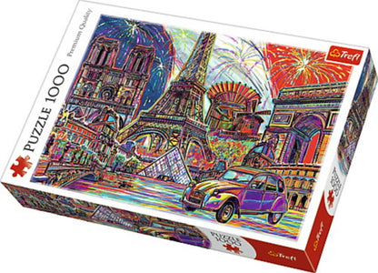 Trefl - Colours of Paris - 1000 piece jigsaw puzzle