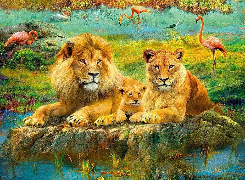 Lions of the Savannah – 500 Piece Jigsaw Puzzle (Ravensburger)