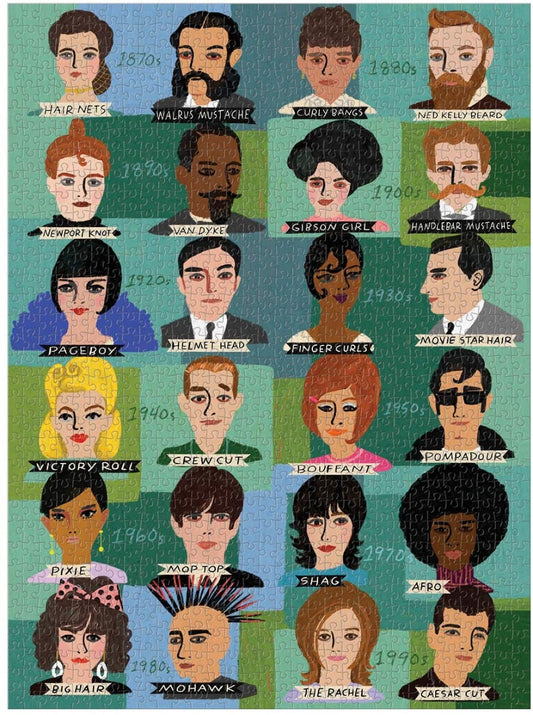Galison - History of Hairdos - 1000 Piece Jigsaw Puzzle