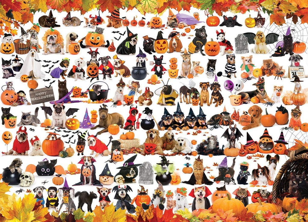 Halloween Puppies and Kittens – 1000 Piece Jigsaw Puzzle (Eurographics)