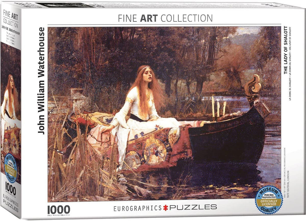 The Lady of Shalott, 1888 by Waterhouse – 1000 Piece Jigsaw Puzzle (Eurographics)
