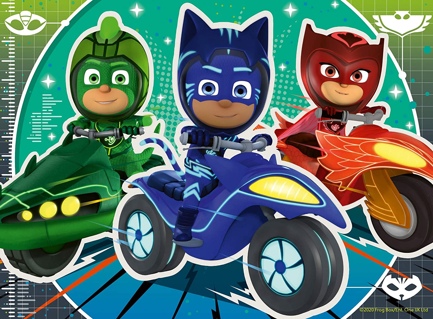 Ravensburger 5058 PJ Masks 4 In Box (12, 16, 20, 24 Piece) Jigsaw Puzzles