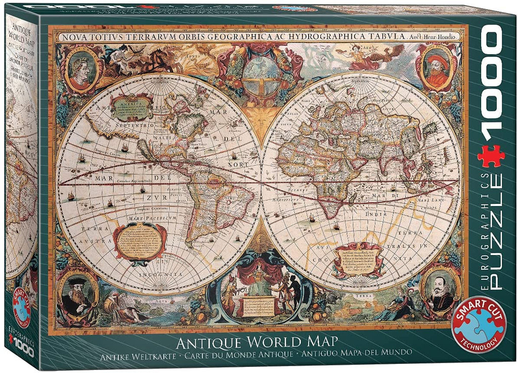 Orbis Geographica World Map – 1000 Piece Jigsaw Puzzle (Eurographics)