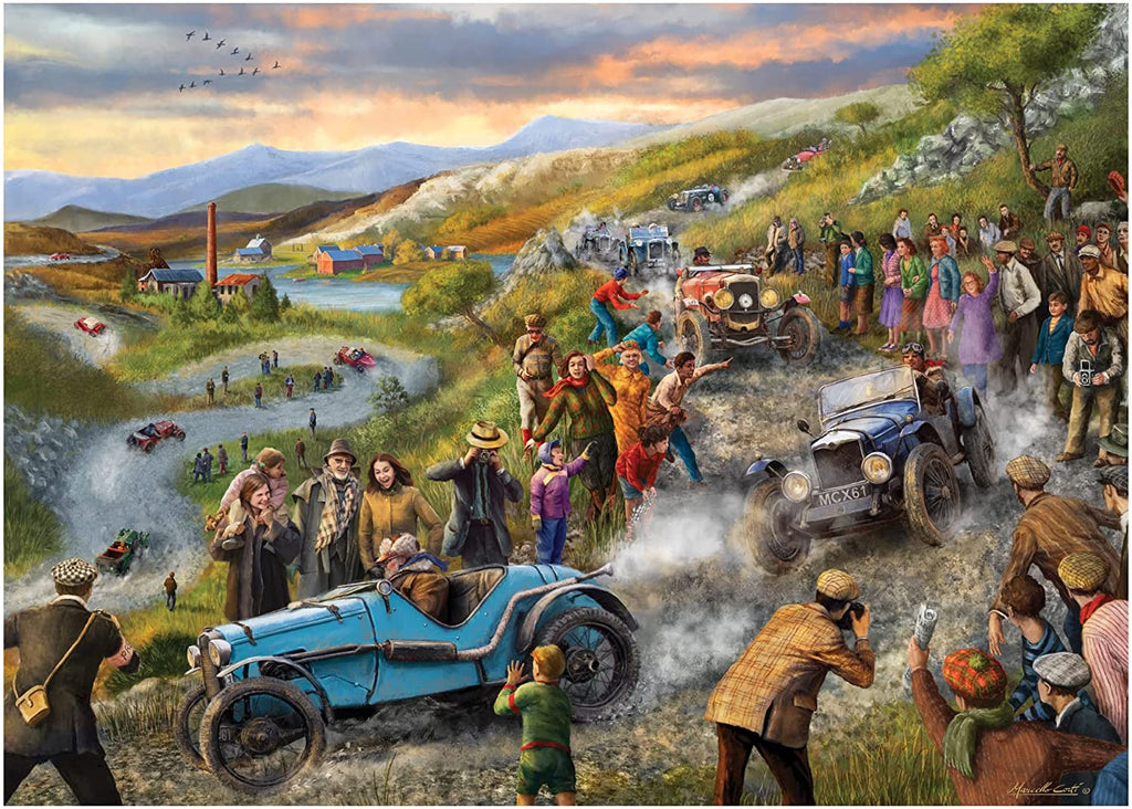 Vintage Car Rally – 1000 Piece Jigsaw Puzzle (Falcon De Luxe)