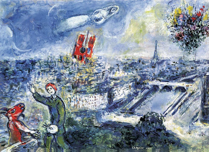 Eurographics 6000-0850 Chagall Marc - Le Bouquet de Paris - 1000 Piece Jigsaw Puzzle