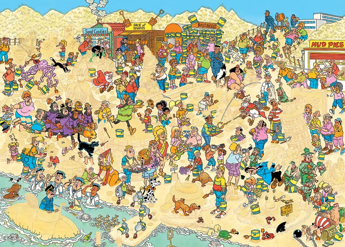 Sand Sculptures by Jan Van Haasteren – 1000 Piece Jigsaw Puzzle (Jan Van Haasteren)