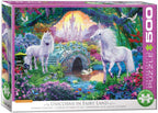 Unicorns in Fairy Land – 500 XXL Piece Jigsaw Puzzle (Eurographics)