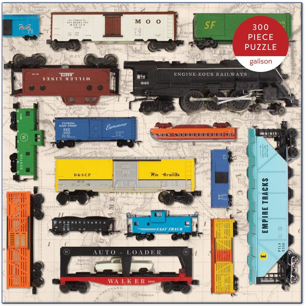 Vintage Toy Trains – 300 Piece Jigsaw Puzzle (Galison)