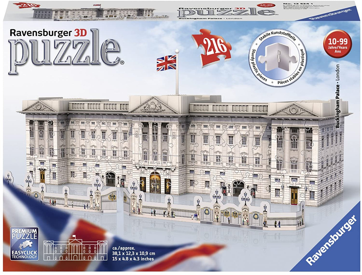 Ravensburger Buckingham Palace - 216 Piece 3D Jigsaw Puzzle