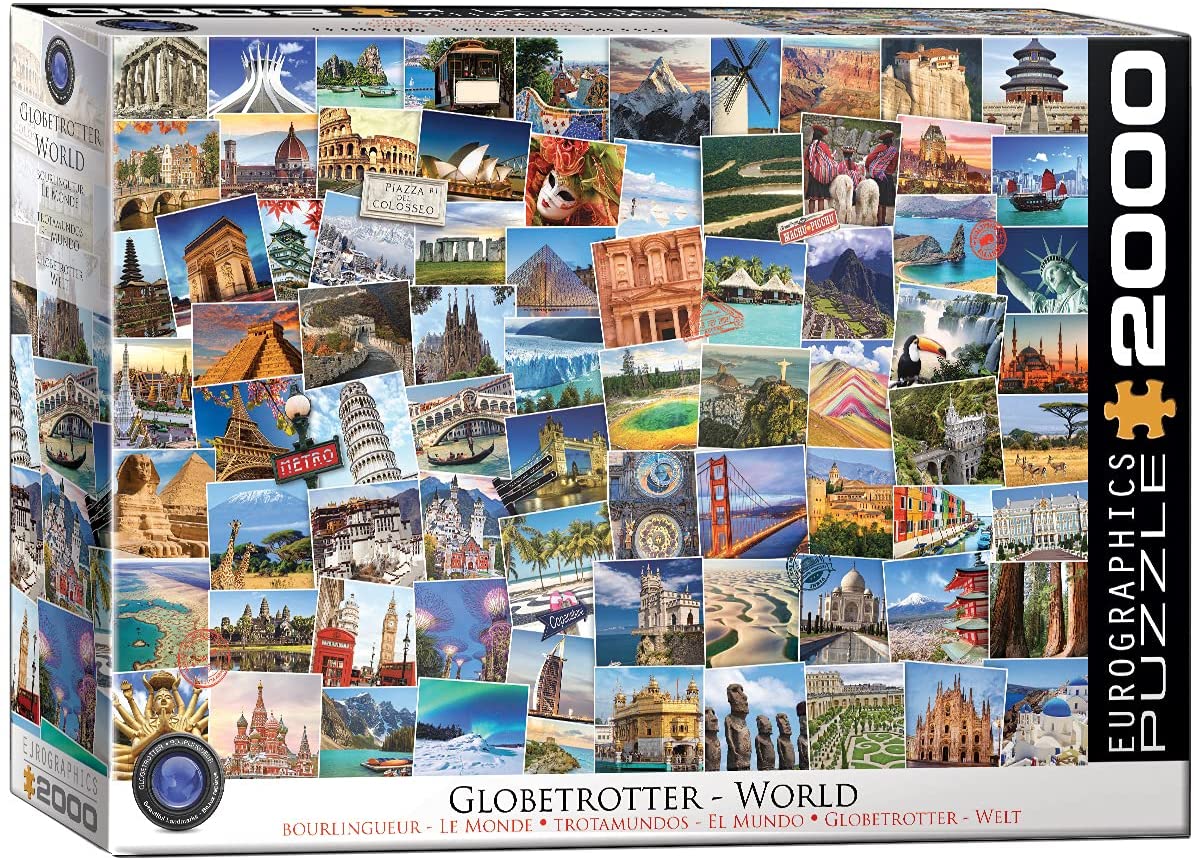 Globetrotter World – 2000 Piece Jigsaw Puzzle (Eurographics)