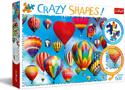Trefl - Crazy Shapes - Colourful Balloons - 600 Piece Jigsaw Puzzle