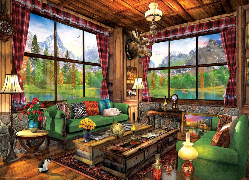 Eurographics 1000-Piece Jigsaw Puzzle - Evening At The Barnyard By Dominic Davison (19.25x26.5 Inches) 12 thumbnail image
