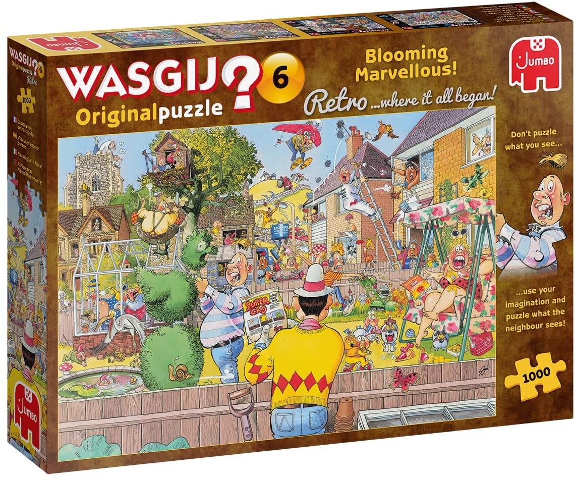 Wasgij Retro Original 6: Blooming Marvellous! – 1000 Piece Jigsaw Puzzle (Wasgij)