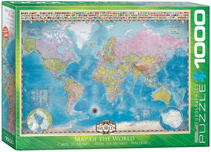 Eurographics - Map of the World - 1000 Piece Jigsaw Puzzle