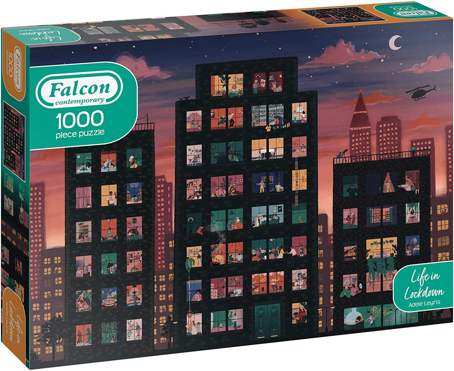 Life In Lockdown – 1000 Piece Jigsaw Puzzle (Falcon Contemporary)