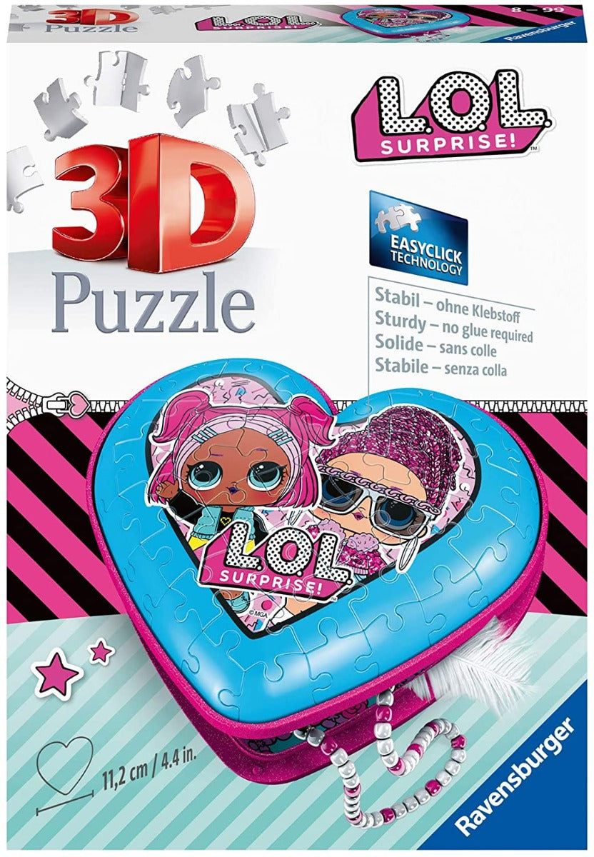 Ravensburger 11233 LOL Surprise Heart Shaped - 54 Piece 3D Jigsaw Puzzle
