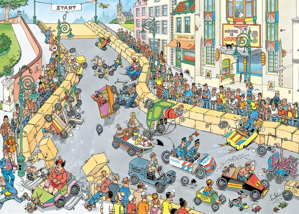 The Soapbox Race by Jan Van Haasteren – 1000 Piece Jigsaw Puzzle (Jan Van Haasteren)