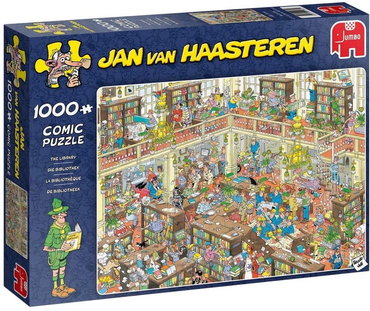 Jan Van Haasteren - The Library - 1000 Piece Jigsaw Puzzle