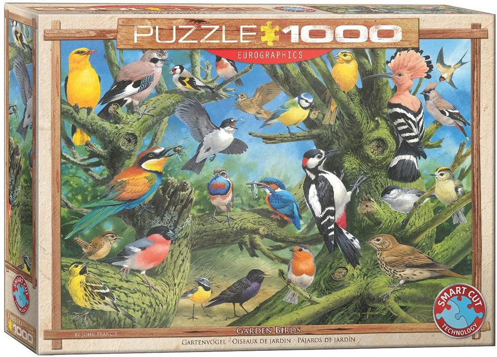 Garden Birds – 1000 Piece Jigsaw Puzzle (Eurographics)