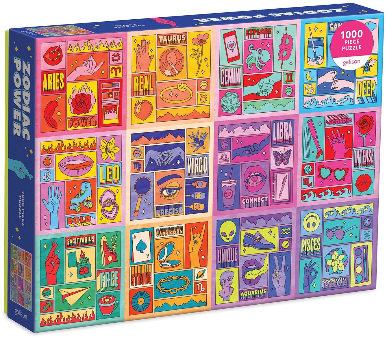 Zodiac Power – 1000 Piece Jigsaw Puzzle (Galison)