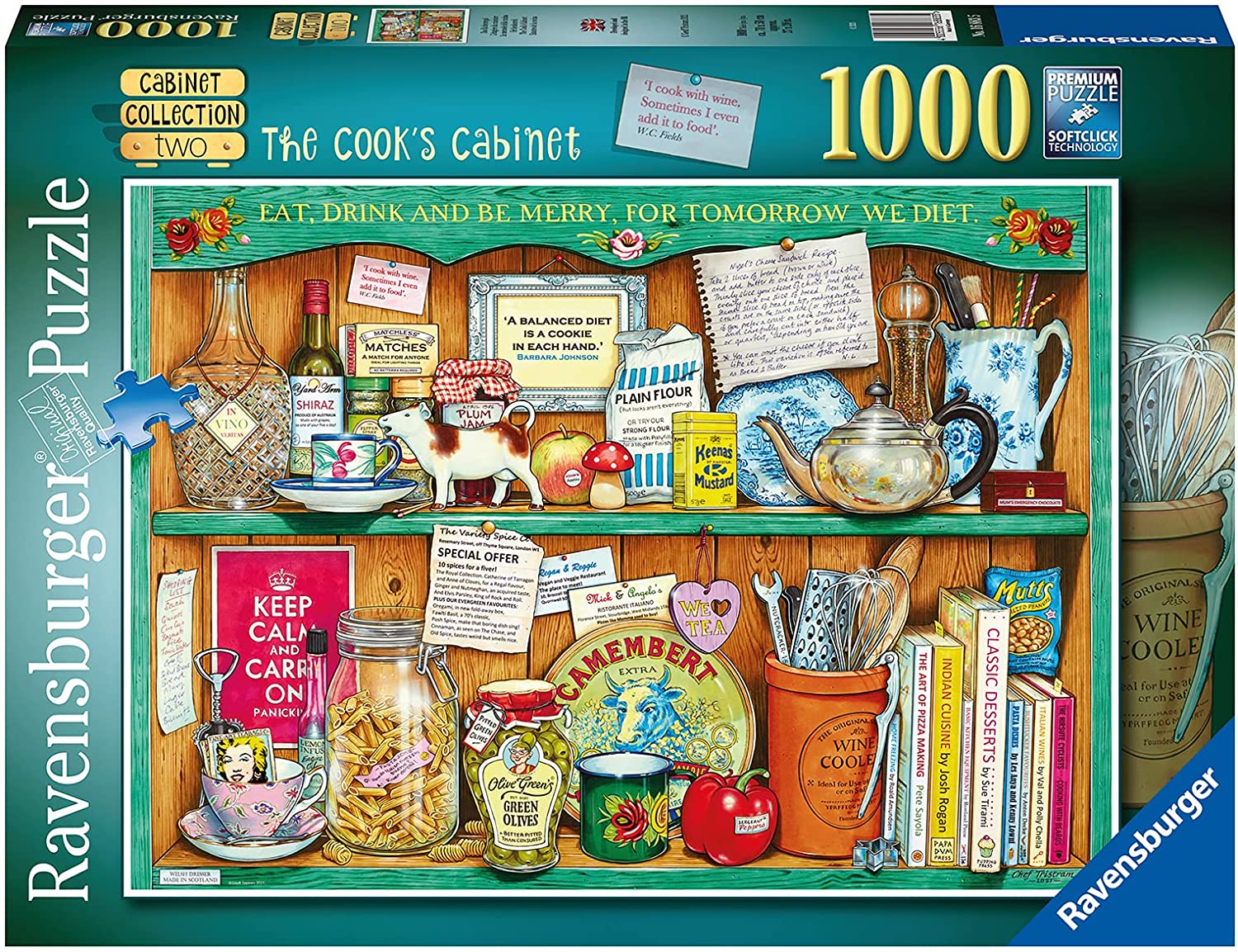 The Cabinet Collection, Cook's Cabinet – 1000 Piece Jigsaw Puzzle (Ravensburger)