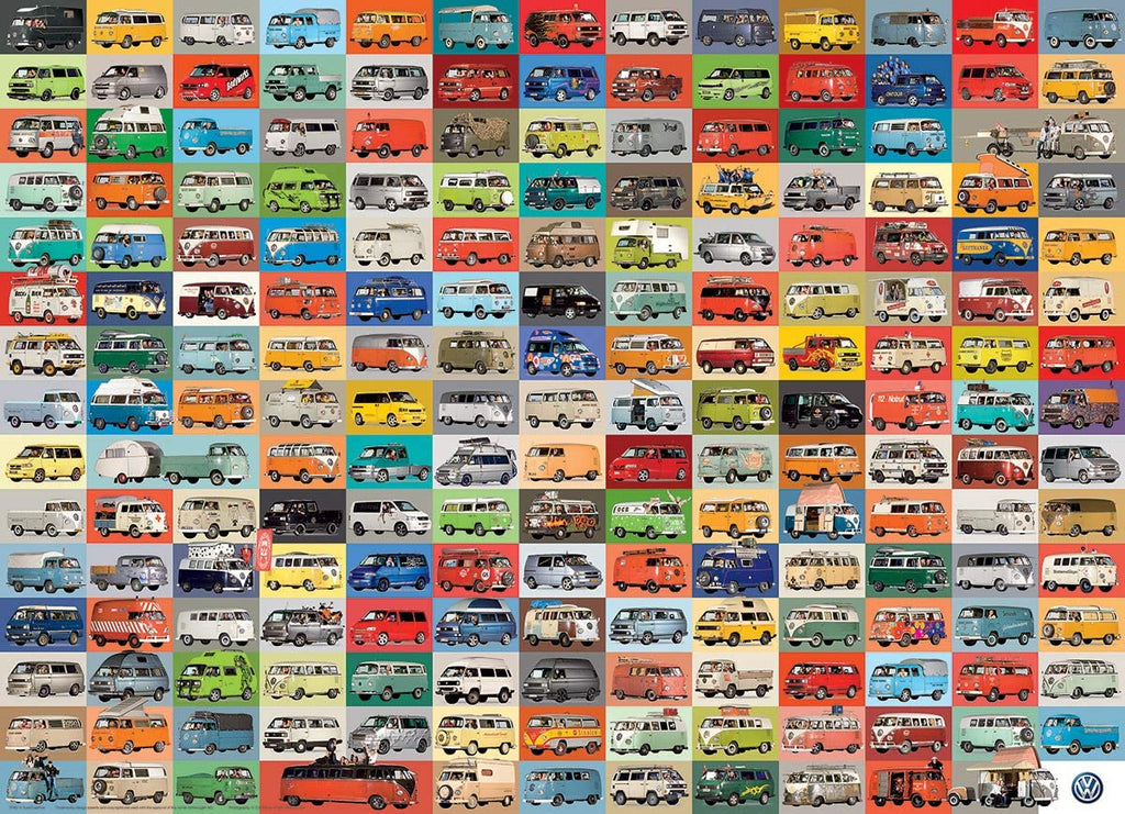 Volkswagon Groovy Bus – 1000 Piece Jigsaw Puzzle (Eurographics)