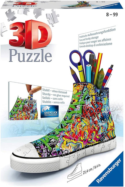 Ravensburger Graffiti Sneaker - 108 Piece 3D Jigsaw Puzzle