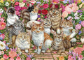 Floral Cats – 1000 Piece Jigsaw Puzzle (Falcon De Luxe)