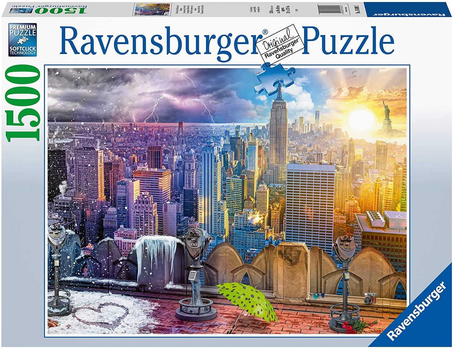 Ravensburger - New York Summer And Winter - 1500 Piece Jigsaw Puzzle