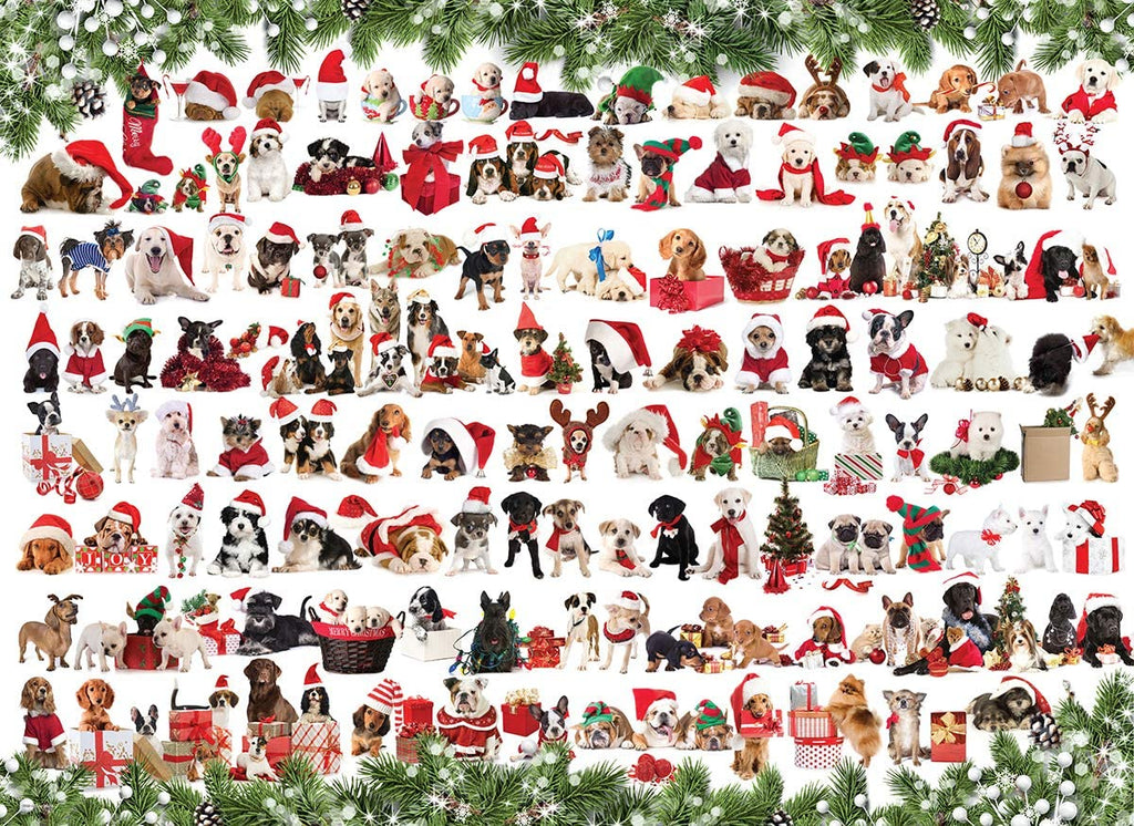 Holiday Dogs – 1000 Piece Jigsaw Puzzle (Eurographics)