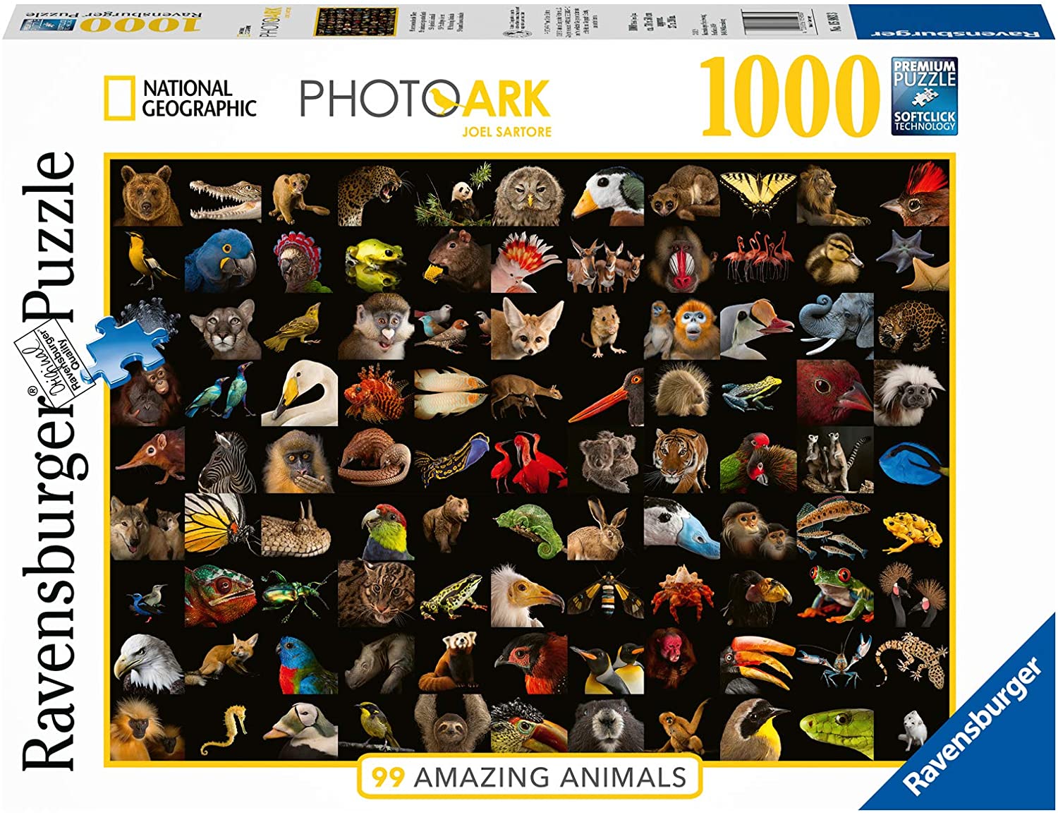 99 Stunning Animals – 1000 Piece Jigsaw Puzzle (Ravensburger)