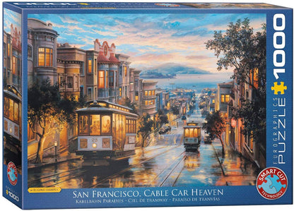 Eurographics - San Francisco Cable Car Hea - 1000 Piece Jigsaw Puzzle