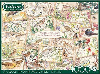 Falcon De Luxe - Country Diary Postcards - 1000 Piece Jigsaw Puzzle