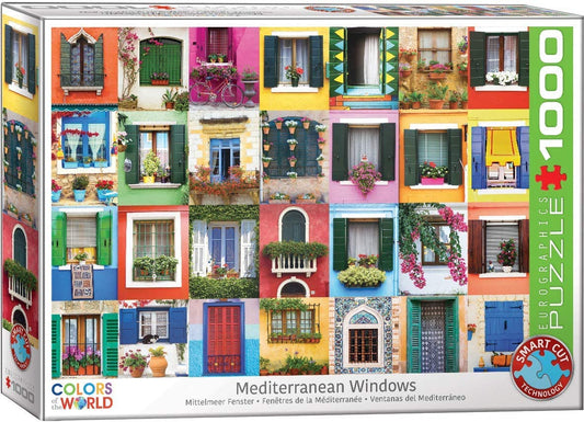 Eurographics- Mediterranean Windows - 1000 Piece Jigsaw Puzzle