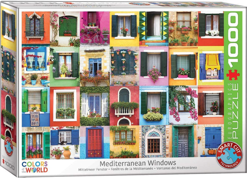 Mediterranean Windows – 1000 Piece Jigsaw Puzzle (Eurographics)