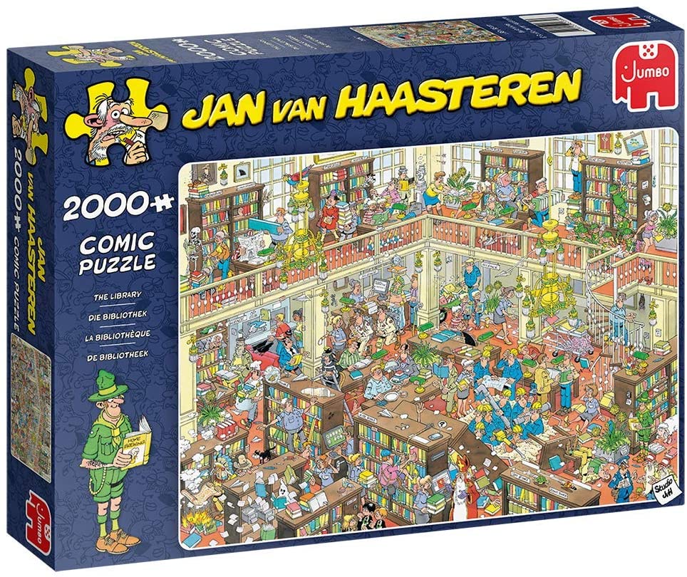 The Library by Jan Van Haasteren – 2000 Piece Jigsaw Puzzle (Jan Van Haasteren)