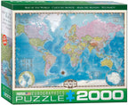 World Map – 2000 Piece Jigsaw Puzzle (Eurographics)