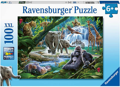 Ravensburger - Jungle Families - 100 XXL Piece Jigsaw Puzzle
