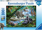 Jungle Families – 100 XXL Piece Jigsaw Puzzle (Ravensburger)