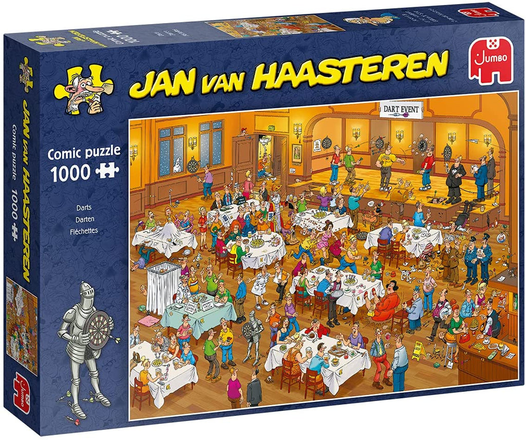 Darts by Jan Van Haasteren – 1000 Piece Jigsaw Puzzle (Jan Van Haasteren)