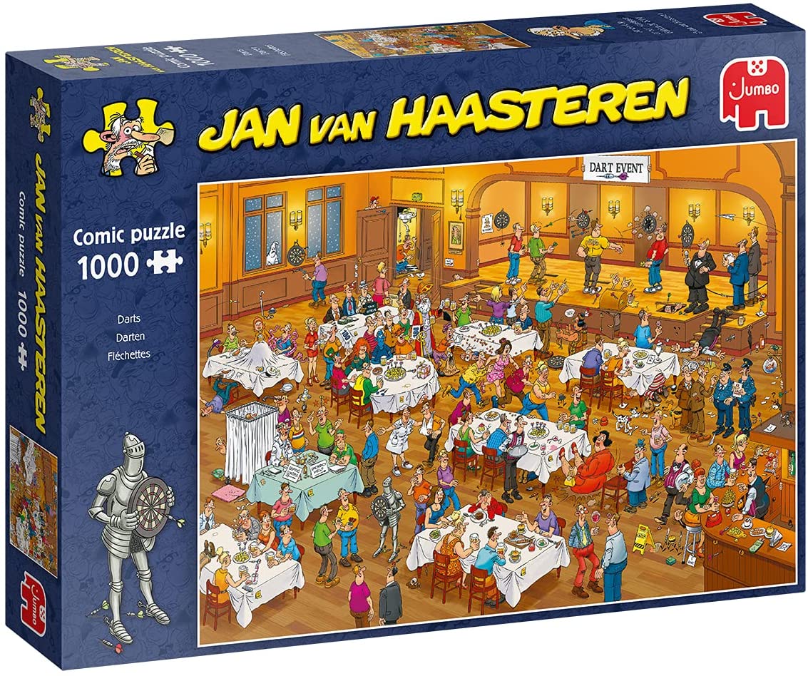 Darts by Jan Van Haasteren – 1000 Piece Jigsaw Puzzle (Jan Van Haasteren)