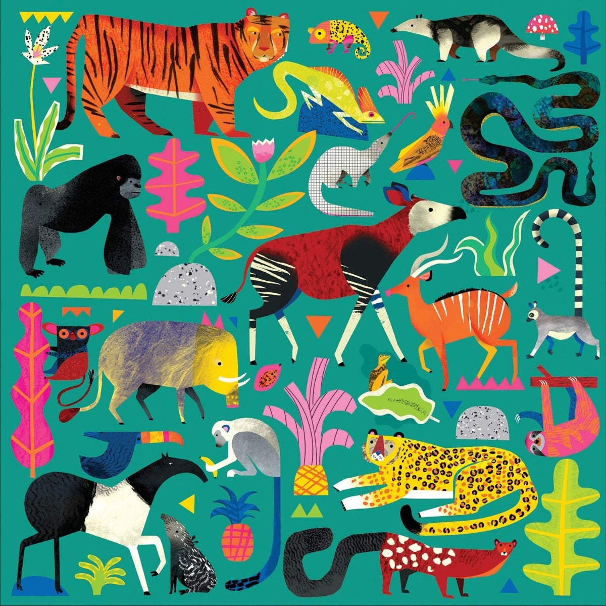 Rainforest Animals – 500 Piece Jigsaw Puzzle (Galison)