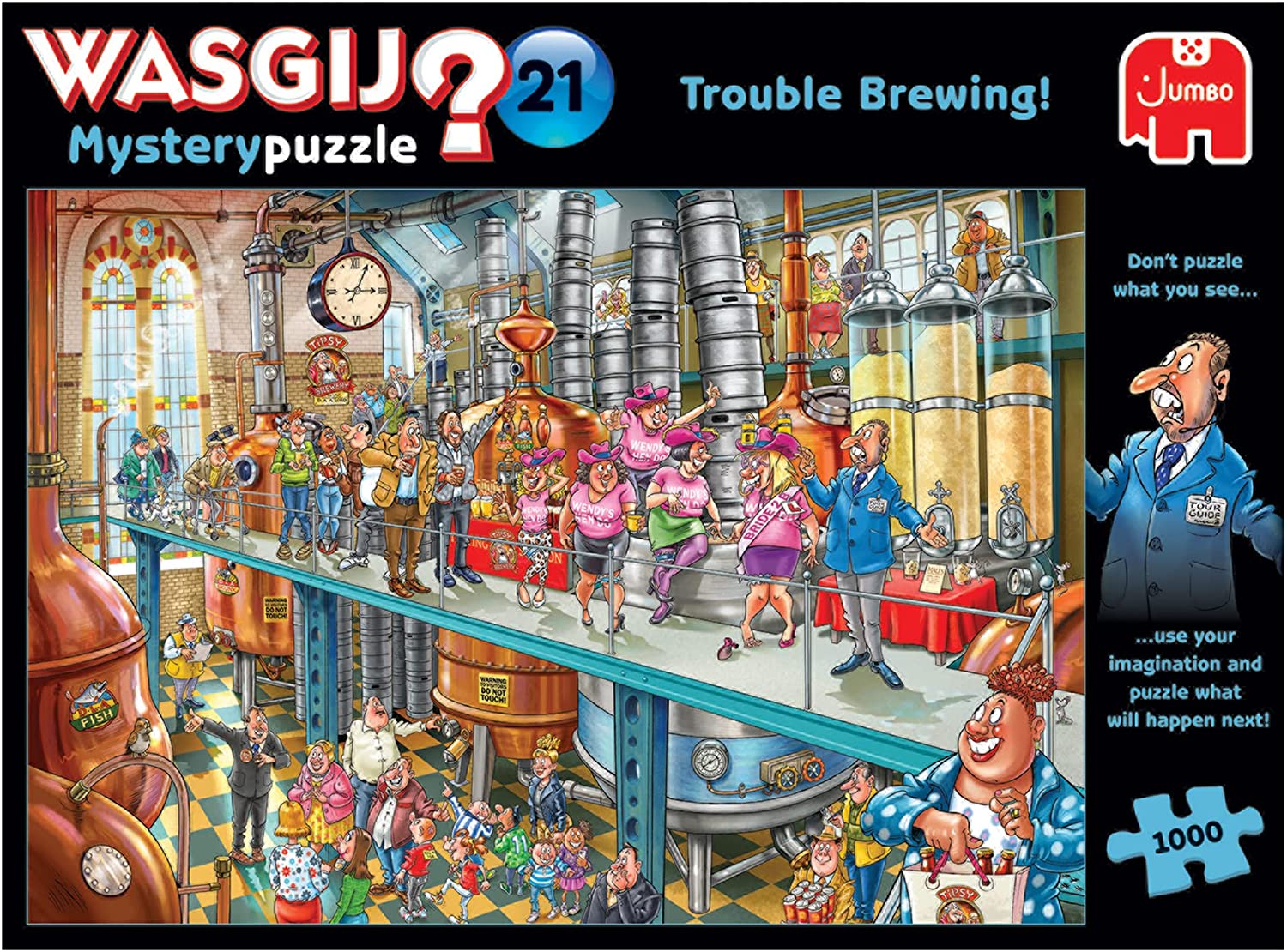 Wasgij Mystery 21: Trouble Brewing! – 1000 Piece Jigsaw Puzzle (Wasgij)