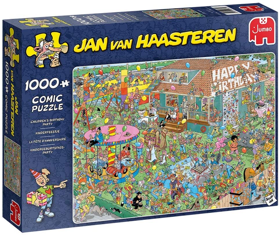 Children's Birthday Party by Jan Van Haasteren – 1000 Piece Jigsaw Puzzle (Jan Van Haasteren)