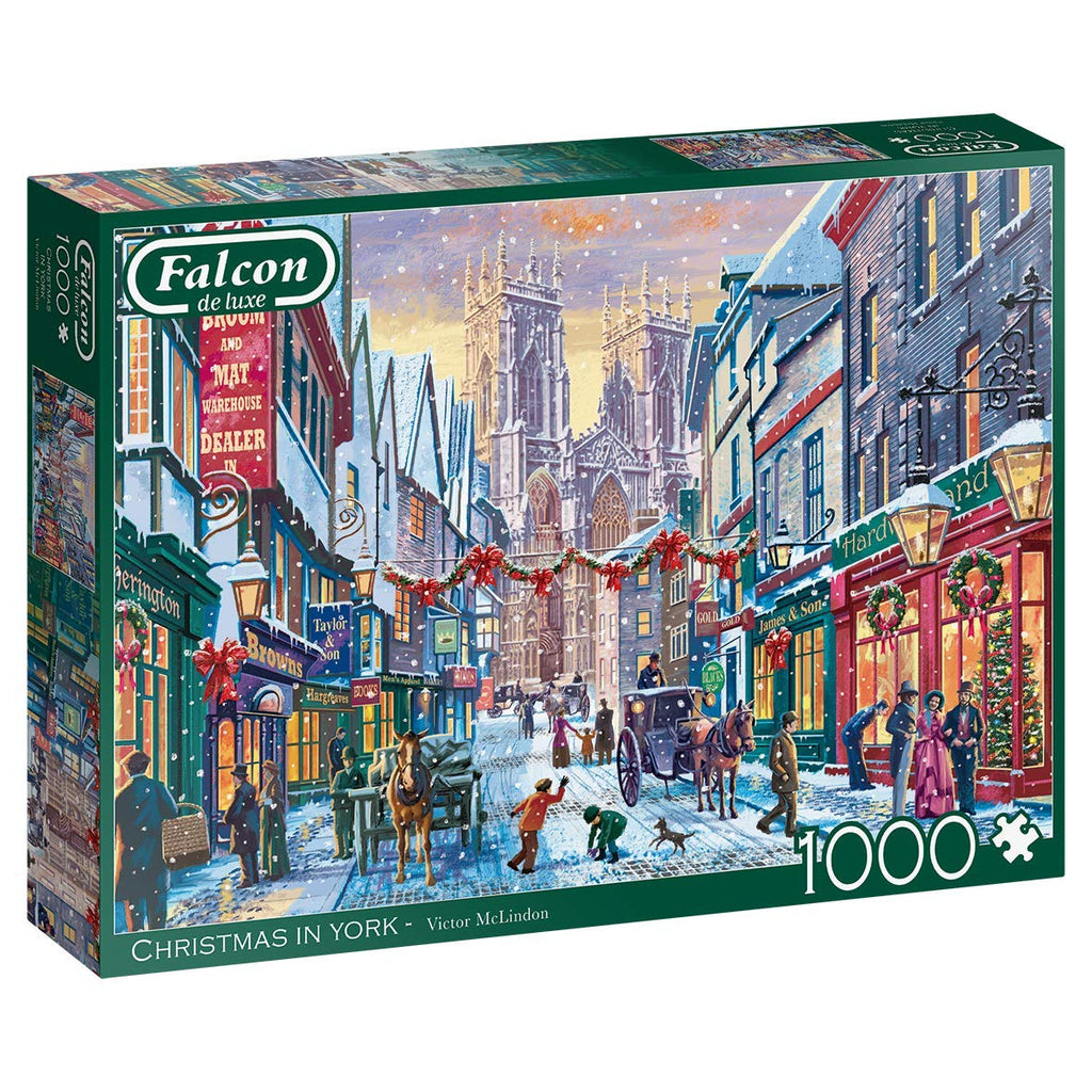 Christmas In York – 1000 Piece Jigsaw Puzzle (Falcon De Luxe)