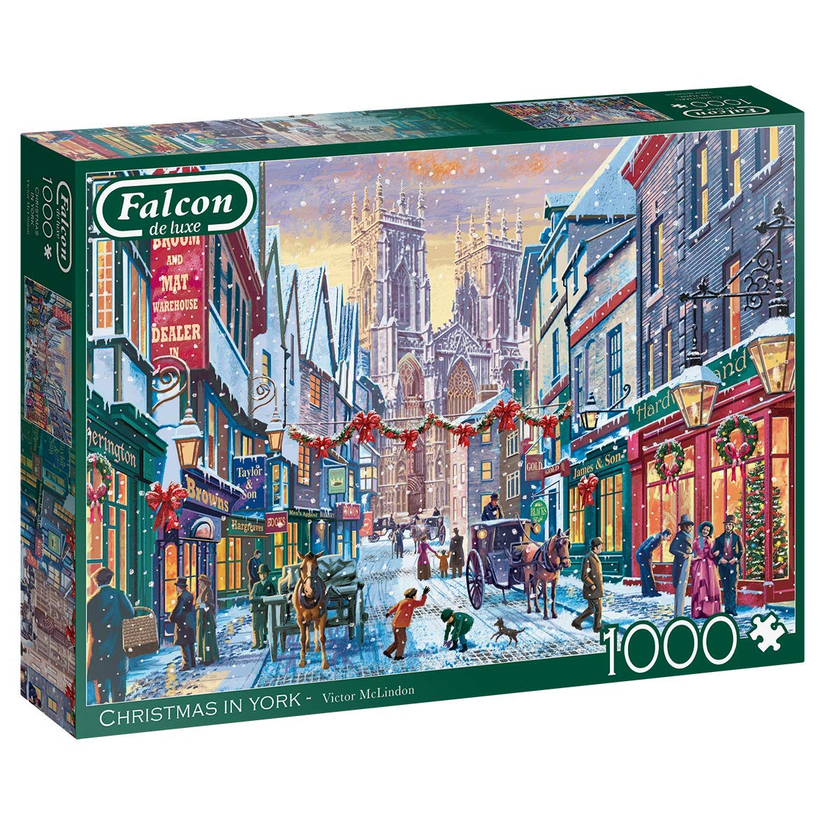 Christmas In York – 1000 Piece Jigsaw Puzzle (Falcon De Luxe)